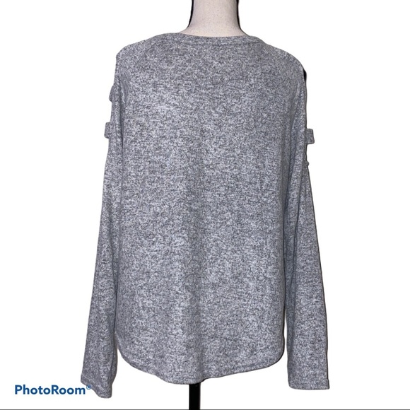 LC Couture womens large cold shoulder cut out top - Picture 3 of 9